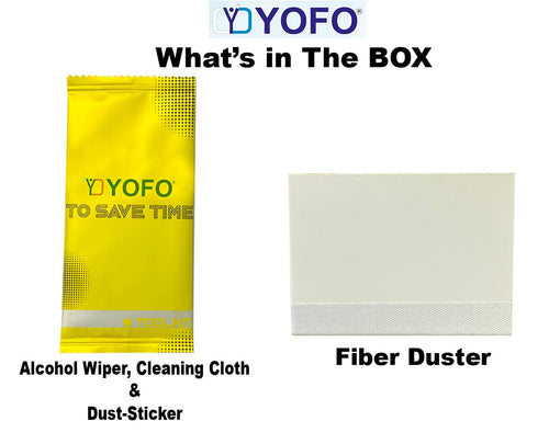 YOFO Premium HD+ Full Glue Tempered Glass For Vivo V40 / V40 Pro Full Glue Curved Glass 100% Fingerprint Working with self installation kit (NON UV GLASS)