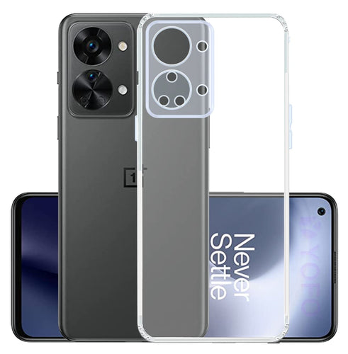 YOFO Back Cover for OnePlus Nord 2T (5G) (Flexible|Silicone|Transparent|Anti Dust Plug|Camera Protection)