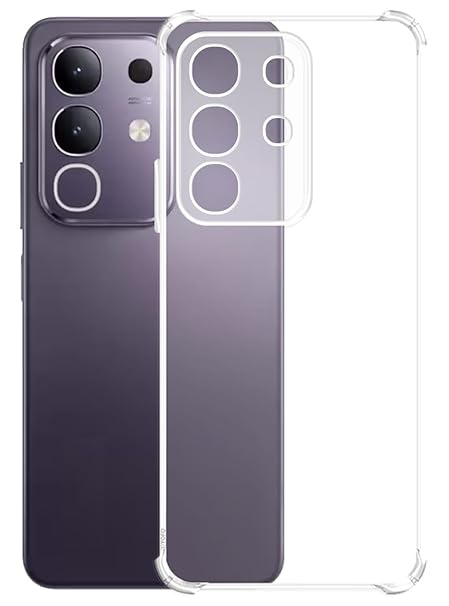 YOFO Transparent Back Cover for Vivo T4x (5G) / IQOO Z10x (5G)