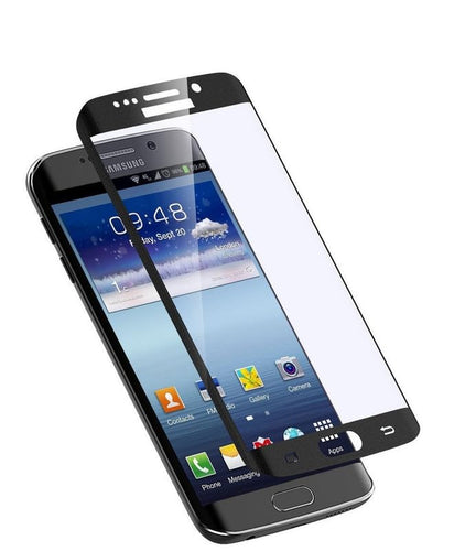 YOFO Curve Edge to Edge Full Screen Coverage Tempered Glass for " SAMSUNG GALAXY S7 EDGE "- Full Glue Gorilla Glass (Black)