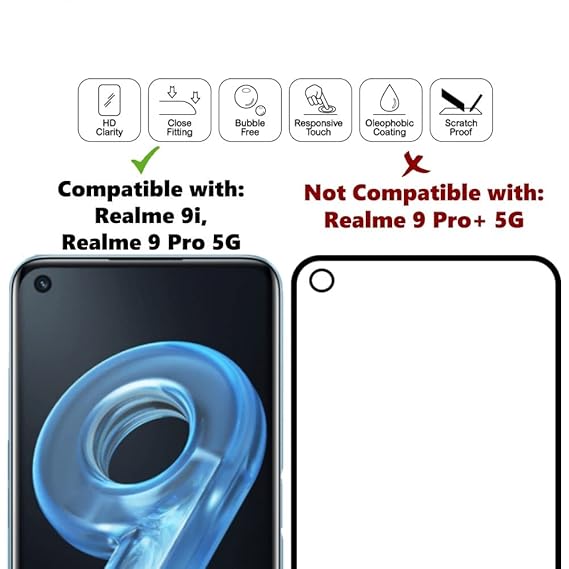 Edge to Edge Tempered Glass for Realme 9 Pro