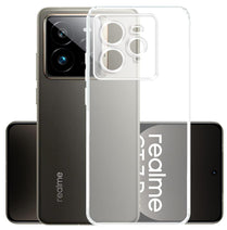 YOFO Silicon Back Cover Case for Realme GT7 Pro (5G) (Transparent) Camera Protection with Dust Plug
