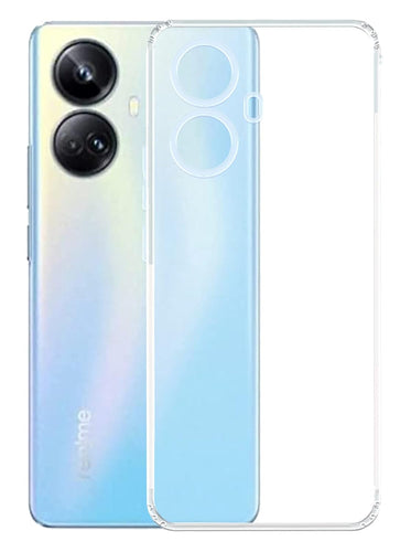 YOFO Back Cover for Realme 10 Pro Plus (5G) (Silicone|Transparent|Camera Protection)