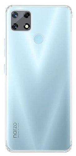 YOFO Back Cover for Realme Narzo 20 (Silicone|Transparent|Camera Protection)