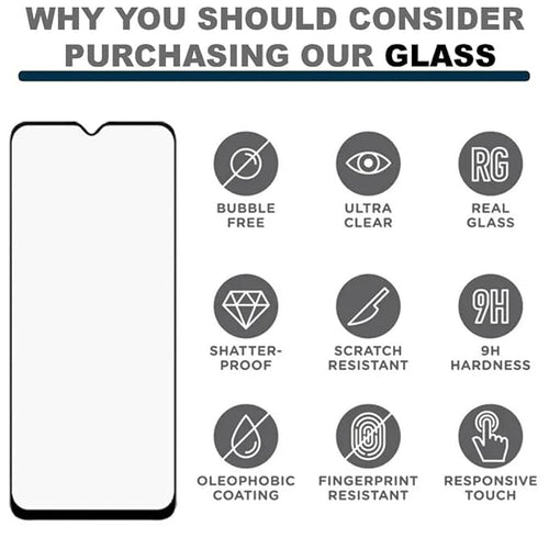 Edge to Edge Tempered Glass for Oppo A1 k / Realme C2