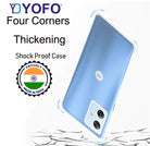 YOFO Back Cover for Motorola G54 (5G) (Flexible|Silicone|Transparent|Full Camera Protection)