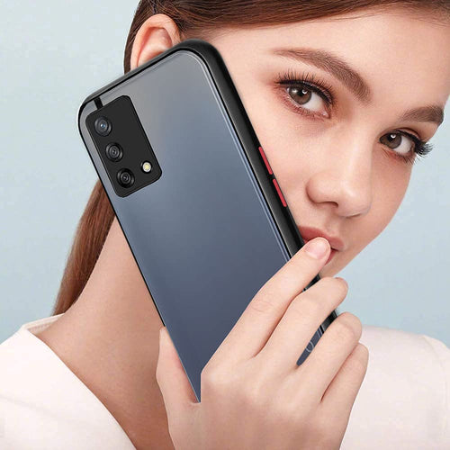 YOFO Smoke Back Cover for Oppo F19 with Camera Protection