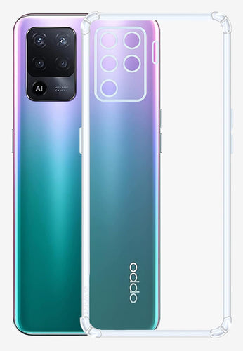 YOFO Back Cover for Oppo A94 / F19 Pro (Flexible|Shockproof|Silicone|Transparent|Camera Protection)