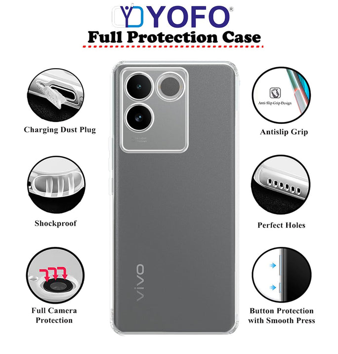 YOFO Silicon Back Cover Case for VivoT2 Pro (5G)