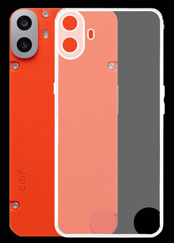 YOFO Back Cover for CMF by Nothing Phone 1 (Flexible|Silicone|Transparent|Full Camera Protection|Dust Plug)