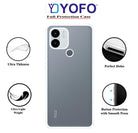 YOFO Back Cover for Poco C51 (SlimFlexible|Silicone|Transparent|Camera Protection)
