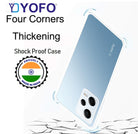 YOFO Back Cover for Redmi Note 12 Pro (5G) (Flexible|Silicone|Transparent|Full Camera Protection)