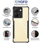 YOFO Shockproof Back Cover for Vivo Y36 / Y78 (5G) / S18