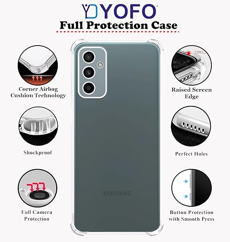 YOFO Transparent Back Cover for Samsung Galaxy M23 / F23 (5G)