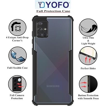 YOFO Shockproof Back Cover for Samsung A71 (4G)