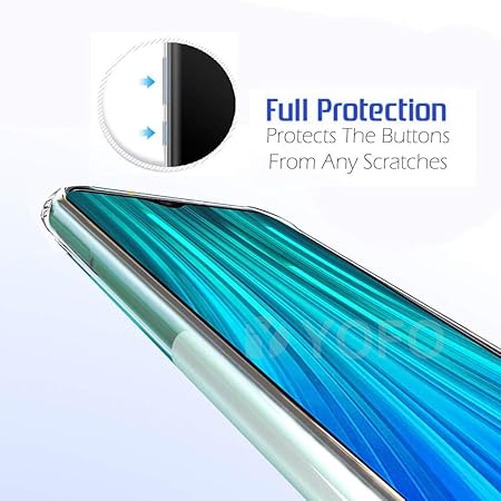 YOFO Transparent Back Cover For Xiaomi Redmi NOTE 8