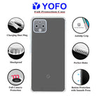 YOFO Premuim Back Cover for Google Pixel 4 (Flexible|Silicone|Transparent|Dust Plug|Camera Protection)