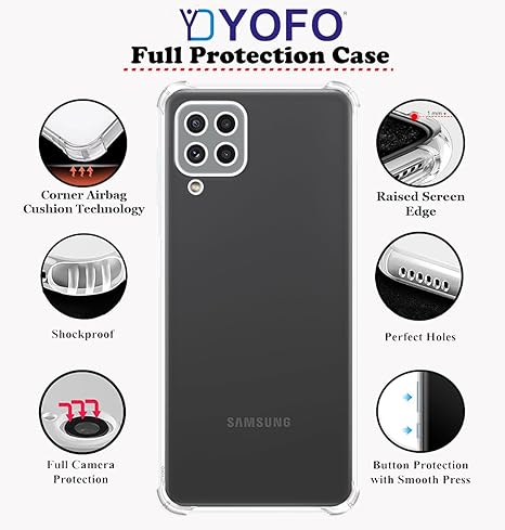 YOFO Transparent Back Cover for Samsung Galaxy M33 (5G)