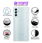 YOFO Back Cover for Samsung Galaxy F13 / M13 (Silicone|Transparent|Camera Protection)