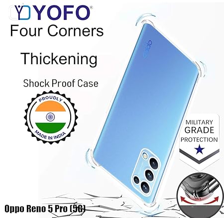 YOFO Transparent Back Cover for Oppo Reno 5 Pro (5G)