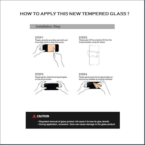 Edge to Edge Tempered Glass for Vivo Y12, Y15, Y17