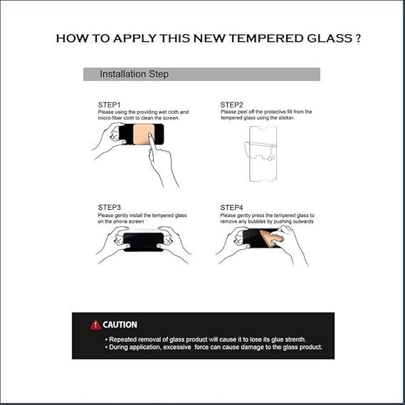 Edge to Edge Tempered Glass for Vivo Y12, Y15, Y17