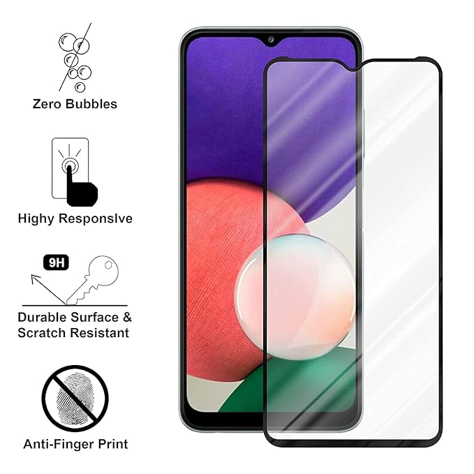 Edge to Edge Tempered Glass for Samsung A22 5G