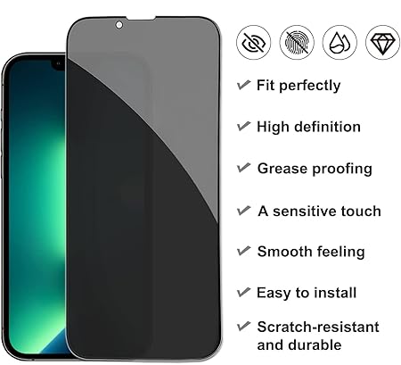 OneMinute Edge of Edge Privacy Tempered Glass for IPHONE 13PRO MAX