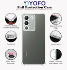 YOFO Transparent Back Cover for Vivo Y200 (5G)