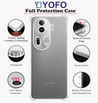 YOFO Transparent Back Cover for Oppo Reno 11 Pro (5G)