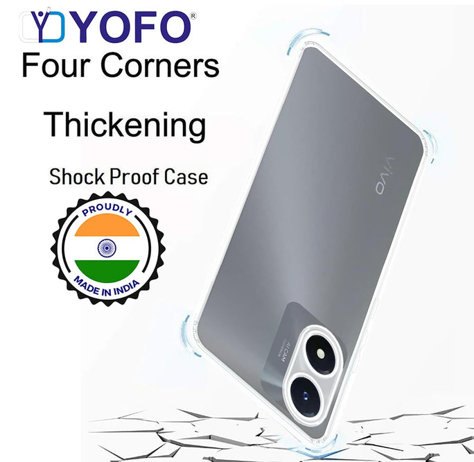 YOFO Silicon Back Cover Case for Vivo Y02s