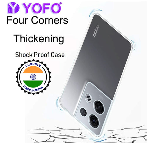 BORYA Cover per OPPO Reno 8 Pro 5G (Reno8 Pro 5G), Transparent Morbida Silicone TPU Bumper Custodia, Ultra Sottile Antiurto Setoso Semplice Elegante Pattern Case, Penguin + Bear