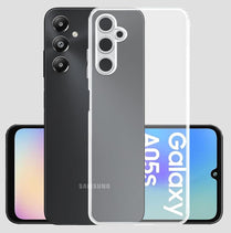 YOFO Back Cover for Samsung Galaxy A05s (Flexible|Silicone|Transparent|Dust Plug|Camera Protection)
