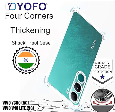 YOFO Transparent Back Cover for Vivo Y300 / V40 Lite (5G)