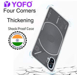 YOFO Back Cover for Nothing Phone 1 (Silicone|Transparent|Camera Protection)