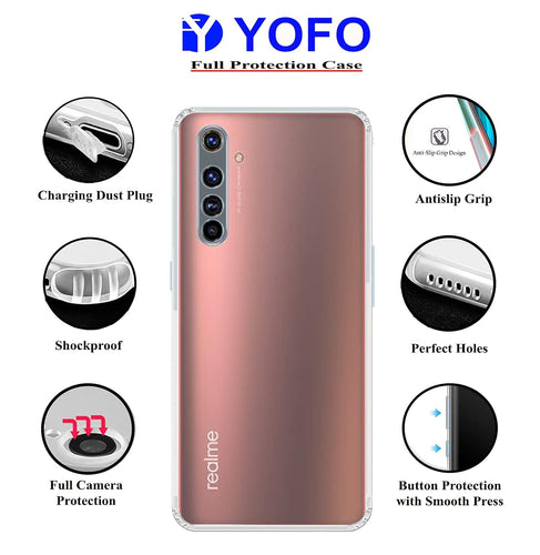 YOFO Transparent Back Cover for Realme X50 Pro