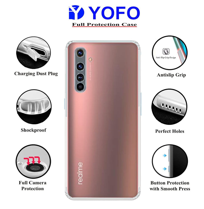 YOFO Transparent Back Cover for Realme X50 Pro