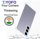 YOFO Silicon Back Cover Case for Samsung Galaxy S26 Plus (Transparent) Camera Protection with Dust Plug