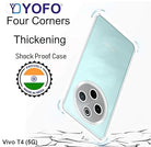 YOFO Silicon Back Cover Case for Vivo T4 (5G) / iQOO Z10 (5G)