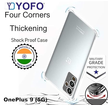YOFO Transparent Back Cover for OnePlus 9 (5G)