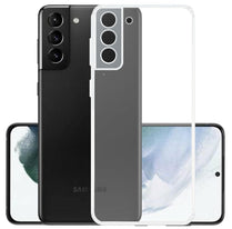 YOFO Silicon Back Cover Case for Samsung Galaxy S21 / S30 (Transparent) Camera Protection with Dust Plug