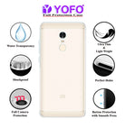 YOFO Rubber Shockproof Transparent Back Cover for Redmi Note 3 (Transparent HD)