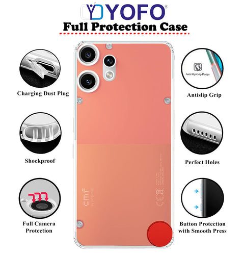 YOFO Silicon Back Cover Case for CMF by Nothing Phone 2 Pro