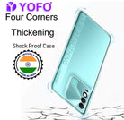 YOFO Back Cover for Tecno Spark 8 / 8T (Flexible|Silicone|Transparent|Dust Plug|Camera Protection)