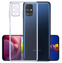 YOFO Silicon Back Cover Case for Samsung M31s (Transparent) with Bumper Corner