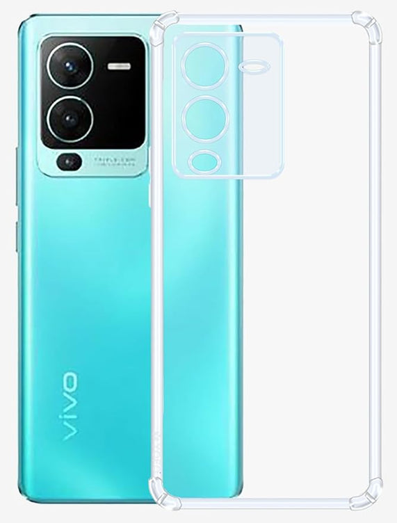 YOFO Back Cover for Vivo S15 Pro (Flexible|Shockproof|Silicone|Transparent|Camera Protection)