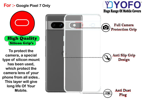 YOFO Transparent Back Cover for Google Pixel 7