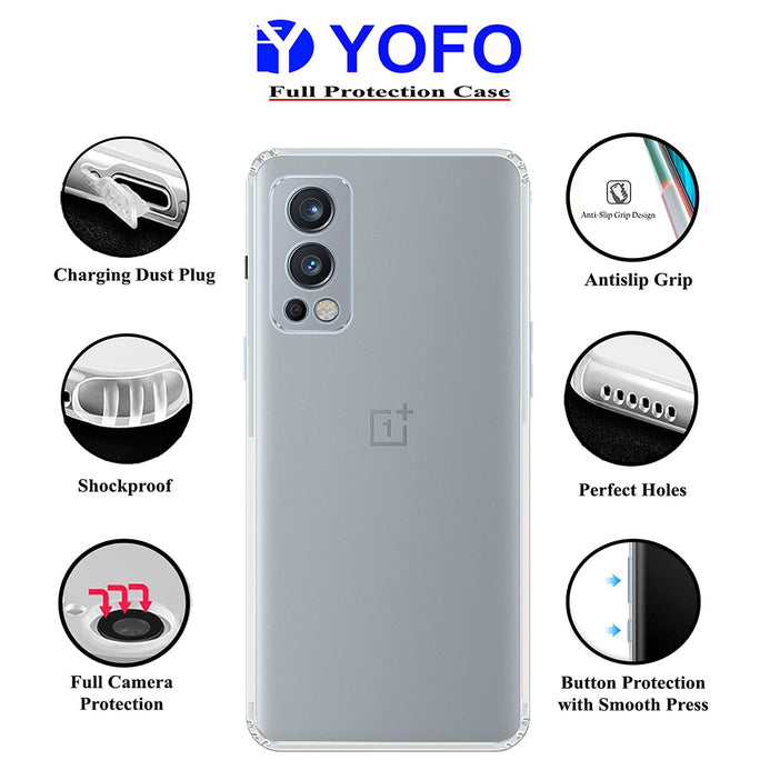 YOFO Transparent Back Cover for OnePlus Nord 2 (5G)