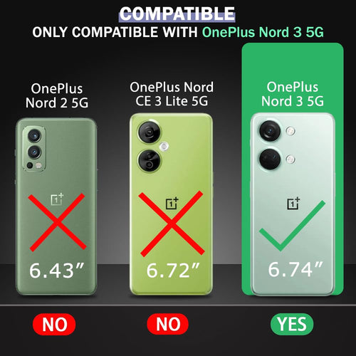 YOFO TPU Luxurious Golden-Plated Raised Lips For Camera&Screen Protection|Shockproof Design|Stylish Back Cover Case For Oneplus Nord 3 5G (Black)