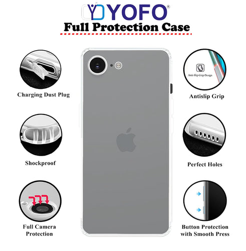 Silicon Back Cover Case for Apple iPhone 16e
